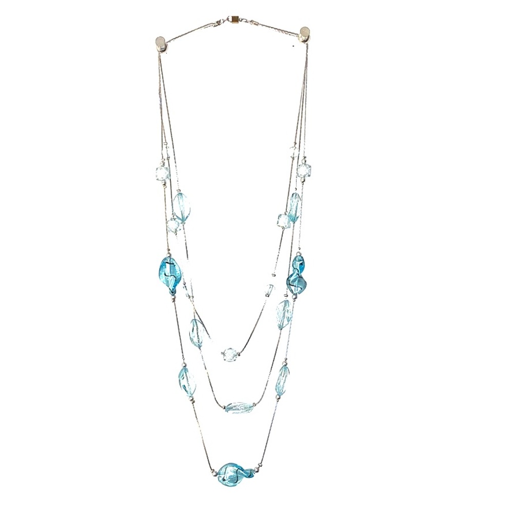 3 Tier Sky Blue Necklace
